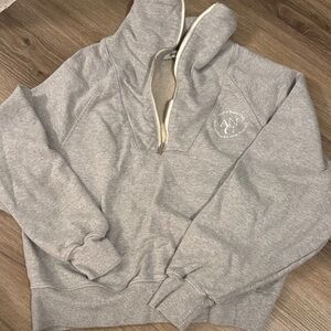 Gray Half-Zip Sweatshirt